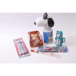 Peanuts, Snoopy, Bath, Lot, Toothbrush, Soap, Toiletries, Vintage, Collectible,
